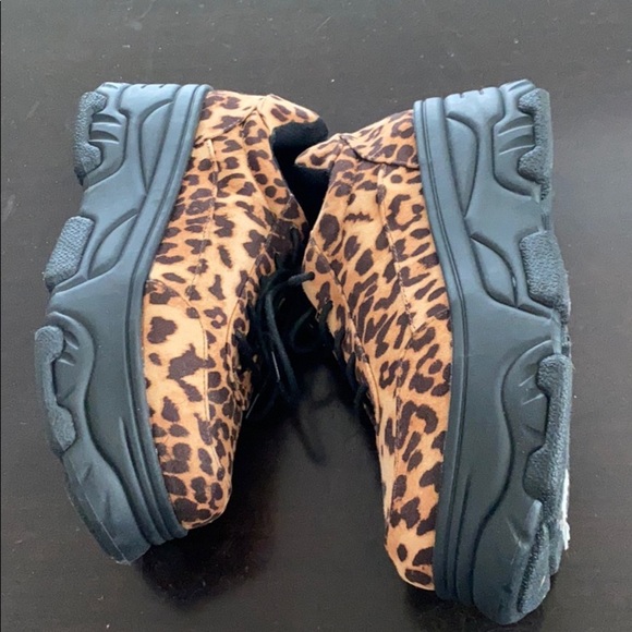 New leopard rave burning man platform sneakers 8 - Picture 7 of 7